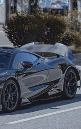 McLaren 720s 2018-2023 & 765LT 2021-2022 & 750s 2024-on with Aftermarket Parts - 765lt Conversion Style Side Skirts Carbon Fiber / FRP from CMST